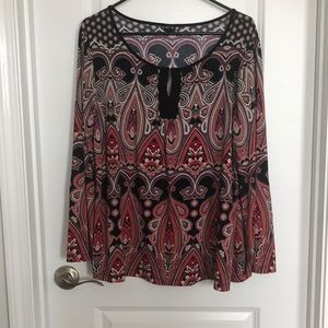 Rafaela petite-large long sleeve top